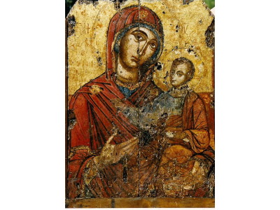 Icon belonging to Panagia Kastrella Monastery, toady kept at Phrgadikia Church at Chalkidiki (Iliadis 2015, 965)